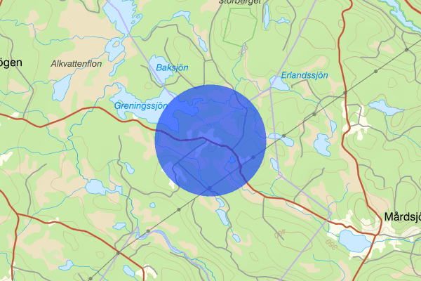 Norr-Greningen 28 juni 06.31, Sammanfattning natt, Jämtlands län