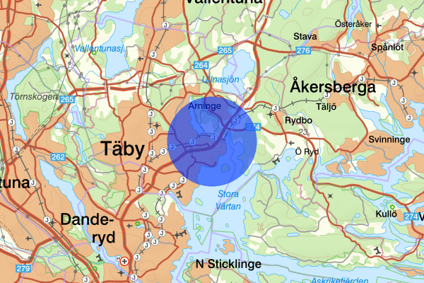 Hägernäs 29 juni 08.54, Farligt föremål, misstänkt, Täby