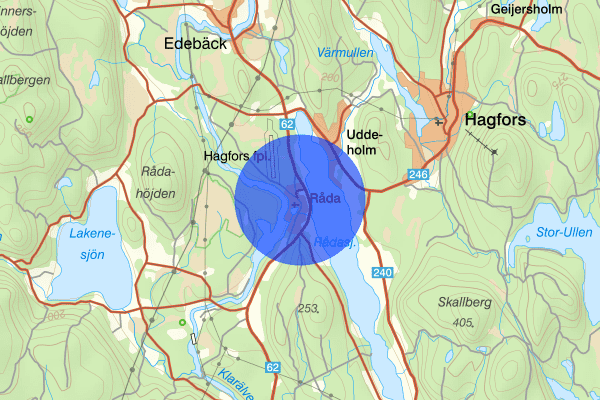 Råda 29 juni 12.49, Brand, Hagfors