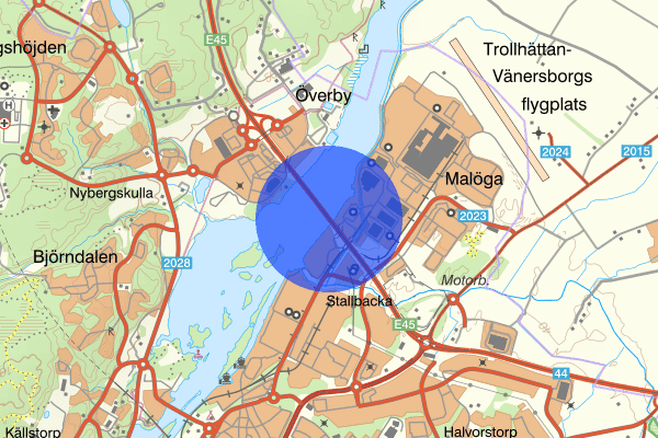 Stallbackabron 29 juni 14.11, Trafikolycka, Trollhättan