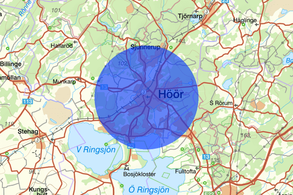 Höör 29 juni 17.46, Trafikolycka, Höör