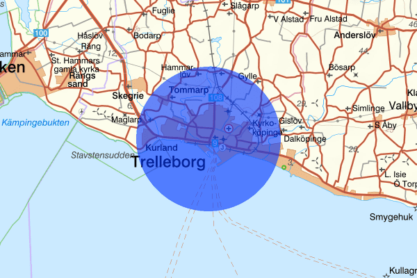 Trelleborg 29 juni 22.41, Misshandel, Trelleborg