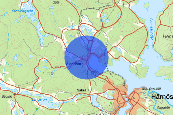 Älandsbro 30 juni 08.24, Trafikkontroll, Härnösand