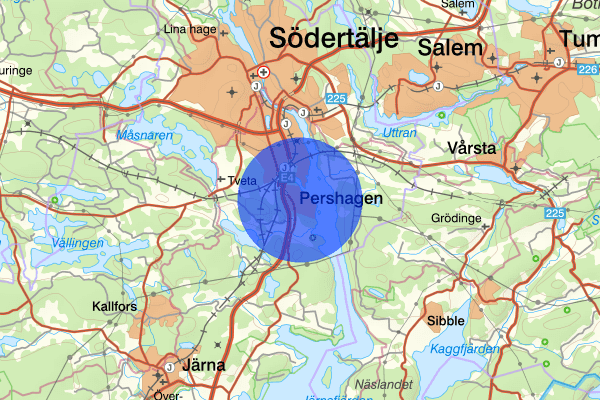 Pershagen 01 juli 18.30, Trafikolycka, personskada, Södertälje