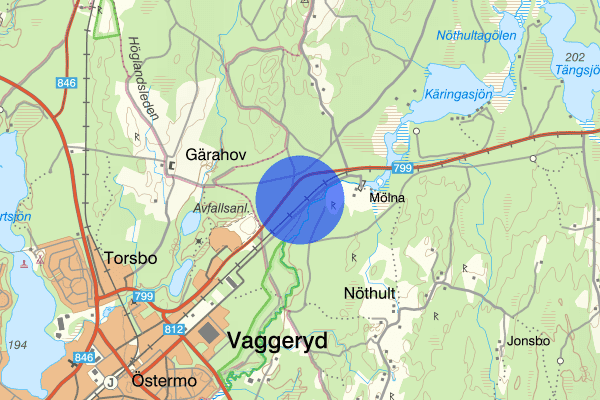 Hokvägen 03 juli 10.17, Trafikolycka, personskada, Vaggeryd