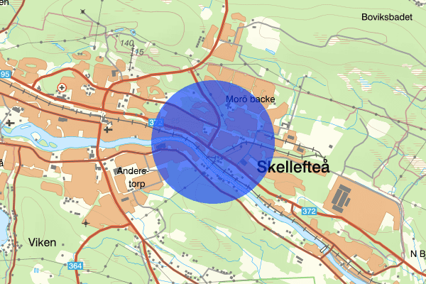 Hedensbyn 03 juli 15.50, Trafikolycka, Skellefteå