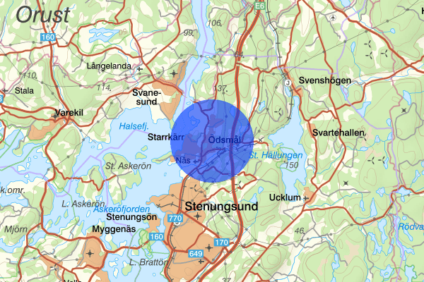 Ödsmål 03 juli 18.08, Trafikolycka, personskada, Stenungsund