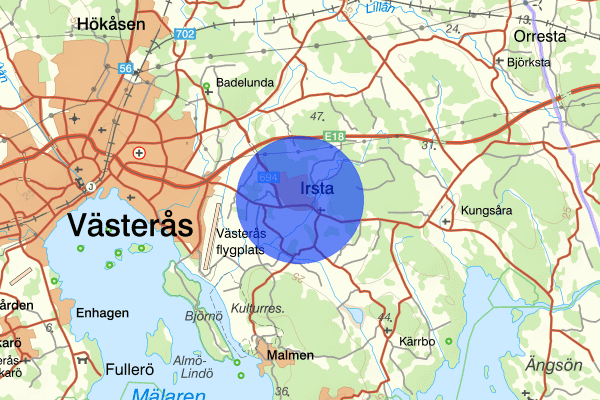 Irsta 05 juli 19.19, Rån, försök, Västerås