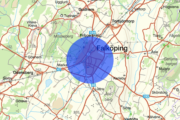 Falköping 09 juli 20.16, Trafikolycka, personskada, Falköping