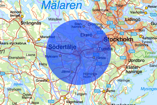 Södertälje 10 juli 13.07, Trafikolycka, personskada, Södertälje