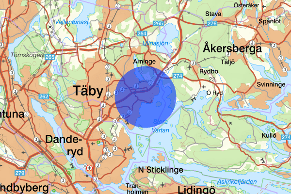 Viggbyholm 10 juli 16.15, Trafikolycka, personskada, Täby