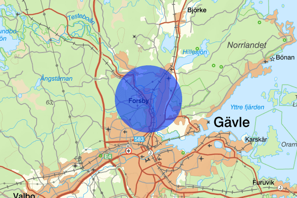 Forsby 10 juli 17.25, Anträffad död, Gävle