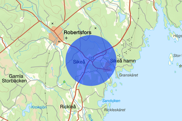 Sikeå 13 juli 10.49, Trafikolycka, Robertsfors