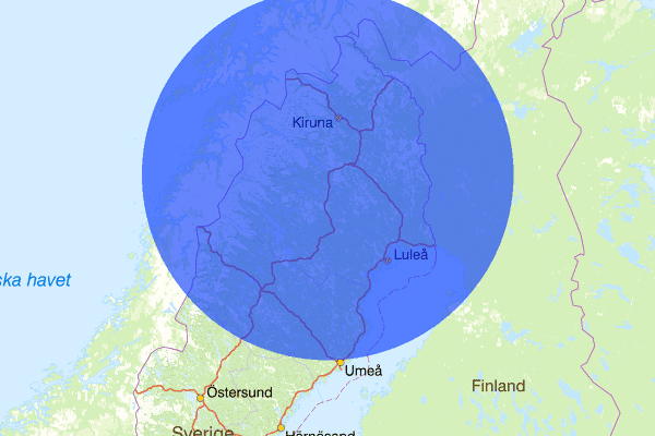 Norrbottens län 14 juli 07.33, Sammanfattning natt, Norrbottens län