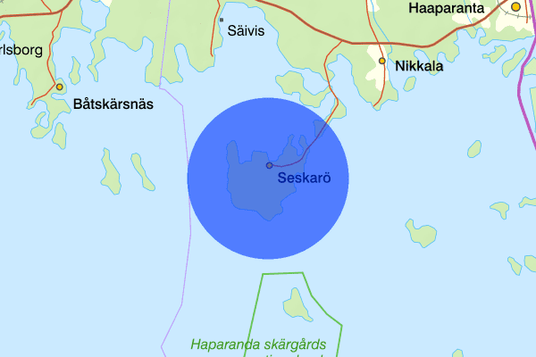 Seskarö 14 juli 14.10, Trafikolycka, vilt, Haparanda