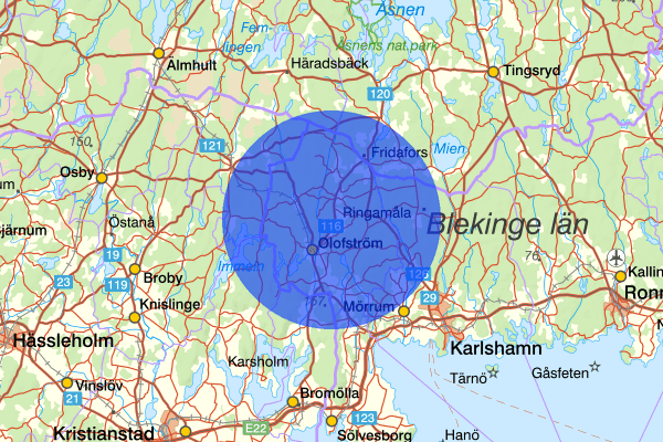  15 juli 00.49, Narkotikabrott, Olofström