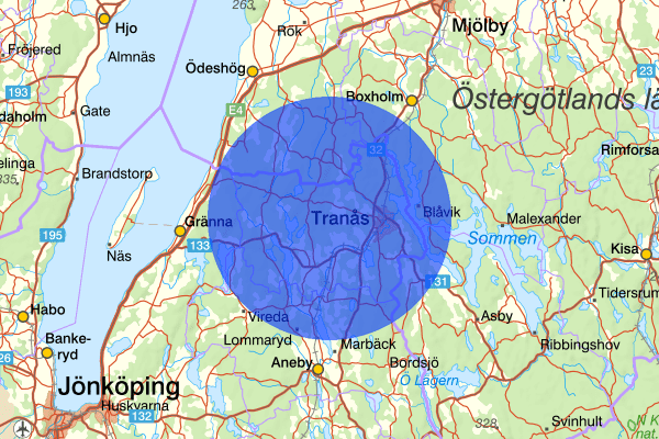  16 juli 16.06, Trafikolycka, personskada, Tranås