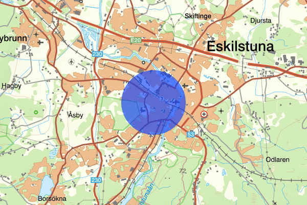 Nyfors 16 juli 20.49, Misshandel, grov, Eskilstuna