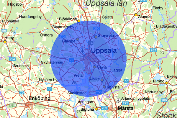 Uppsala 17 juli 13.30, Övrigt, Uppsala län