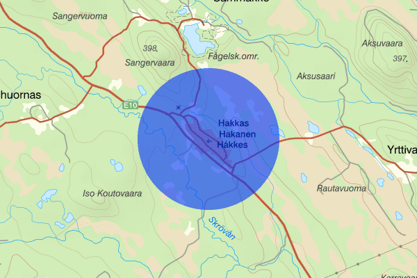 Hakkas 18 juli 10.21, Trafikolycka, vilt, Gällivare