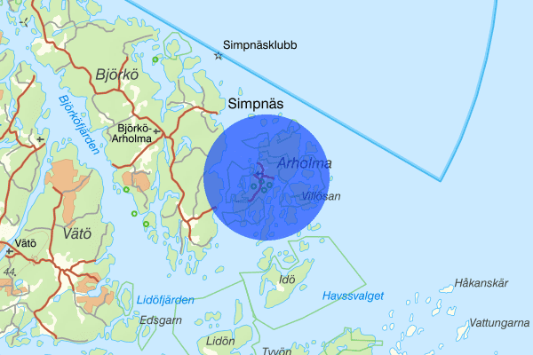 Arholma 18 juli 16.07, Räddningsinsats, Norrtälje