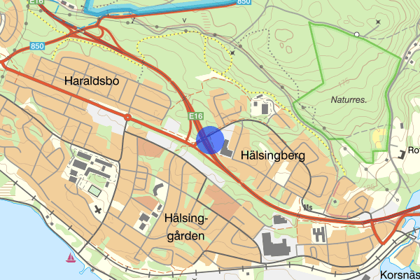 Hälsinggården E16 19 juli 12.08, Trafikolycka, singel, Falun