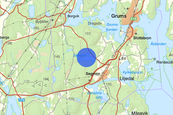 Sävsjön 21 juli 11.24, Trafikolycka, singel, Grums