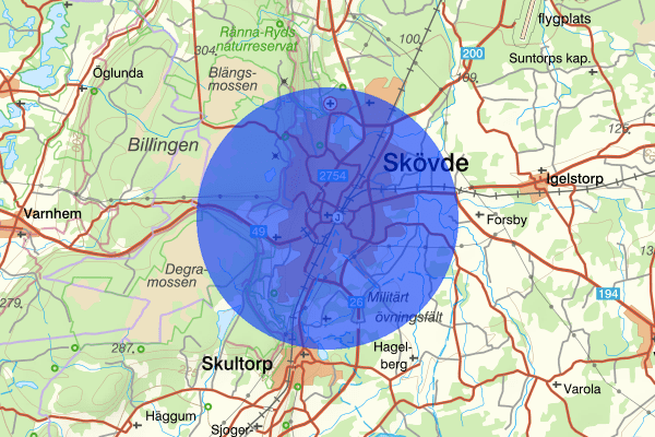 Skövde 22 juli 16.23, Trafikolycka, personskada, Skövde