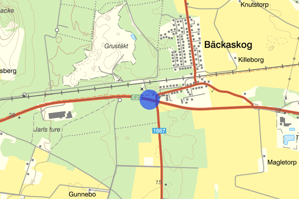 Bäckaskog 23 juli 10.40, Trafikolycka, Kristianstad