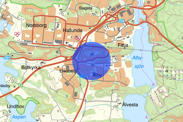 Alby 24 juli 10.41, Brand, Botkyrka