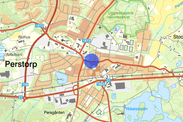 Stockholmsvägen 25 juli 05.56, Farligt föremål, misstänkt, Perstorp