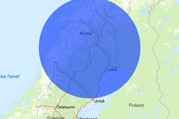 Norrbottens län 25 juli 07.50, Sammanfattning natt, Norrbottens län