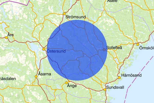  28 juli 09.01, Sammanfattning natt, Jämtlands län