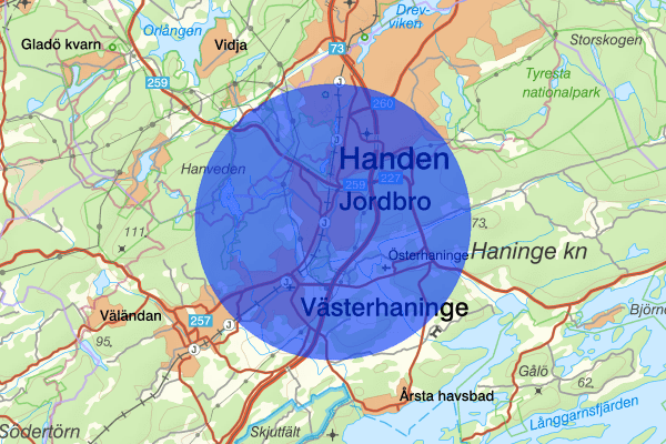 Jordbro 30 juli 17.53, Skottlossning, Haninge