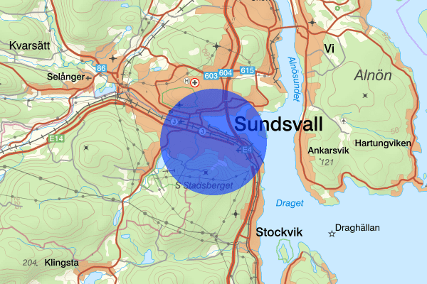 Östermalm 31 juli 11.02, Brand, Sundsvall