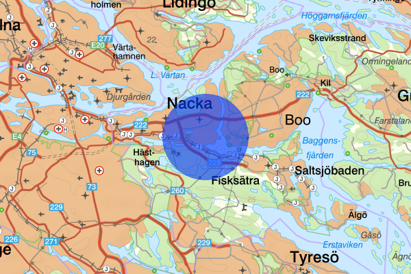 Saltsjö-Duvnäs 01 augusti 13.40, Trafikolycka, personskada, Nacka