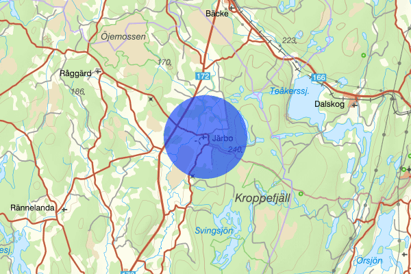 Järbo 05 augusti 06.41, Trafikolycka, personskada, Färgelanda