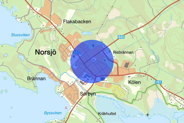 Nygatan 05 augusti 07.38, Trafikolycka, Norsjö