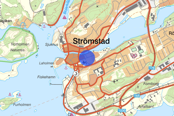 Norra Kyrkogatan 05 augusti 18.55, Olaga hot, Strömstad