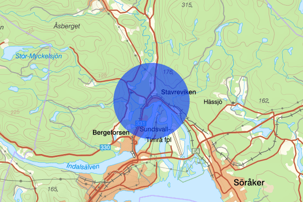 Stavreviken 06 augusti 10.49, Trafikolycka, Timrå