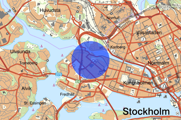 Stadshagen 08 augusti 09.49, Larm Överfall, Stockholm