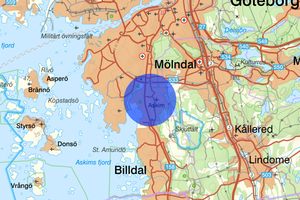 Askim 11 augusti 11.14, Trafikolycka, smitning från, Göteborg