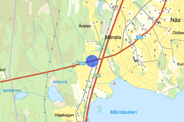 Näkten vägskäl E45 12 augusti 16.14, Rattfylleri, Östersund