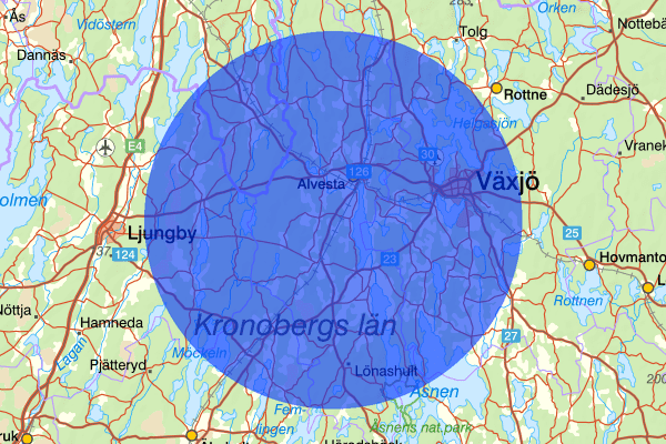  13 augusti 01.32, Våld/hot mot tjänsteman, Alvesta