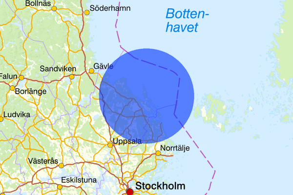  13 augusti 15.32, Trafikolycka, personskada, Östhammar