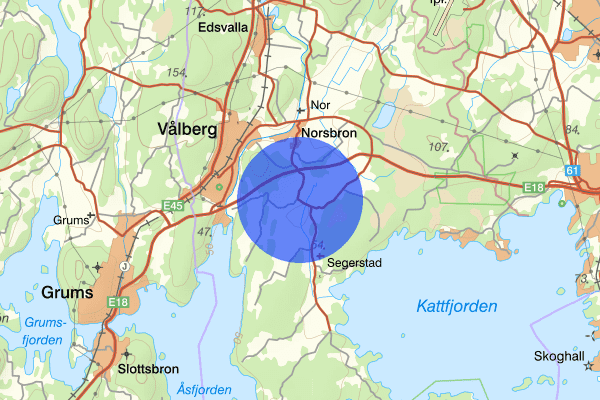 Segerstad 14 augusti 07.19, Sammanfattning natt, Värmlands län