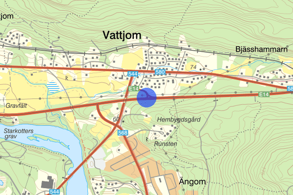 E14 Vattjom 14 augusti 17.57, Trafikolycka, Sundsvall