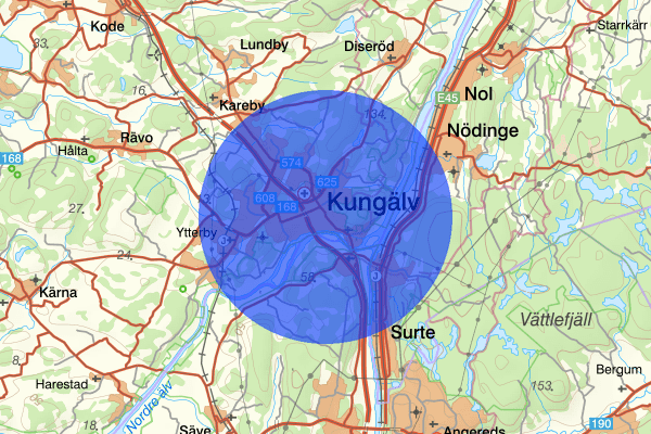 Kungälv 15 augusti 08.20, Trafikolycka, personskada, Kungälv