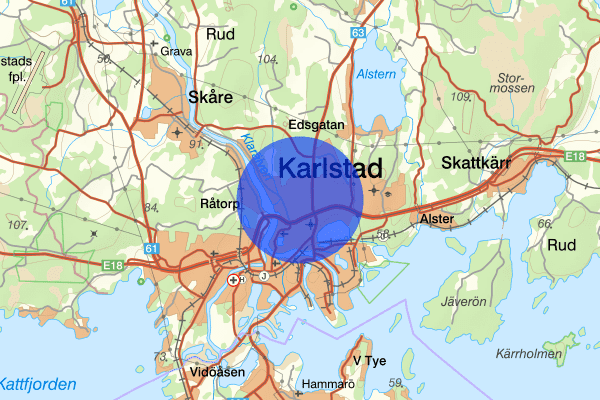 Rud 15 augusti 13.39, Trafikbrott, Karlstad