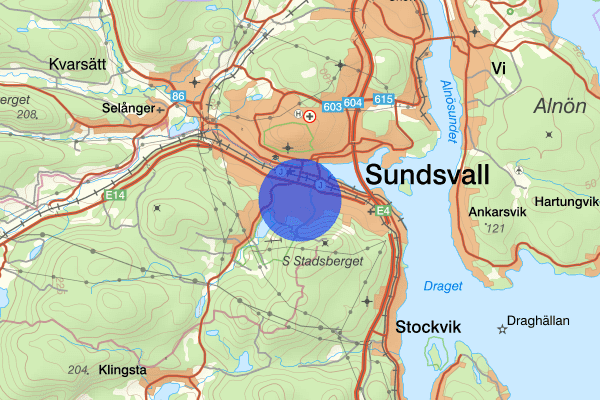 Södermalm 15 augusti 20.26, Trafikolycka, smitning från, Sundsvall